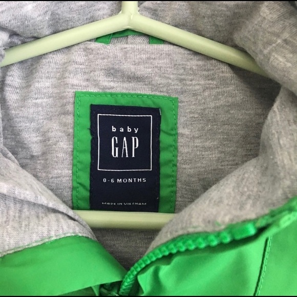 Baby Gap Green Jacket with Hood - Picture 2 of 2